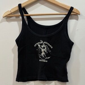 Black Western Women's Tank Top